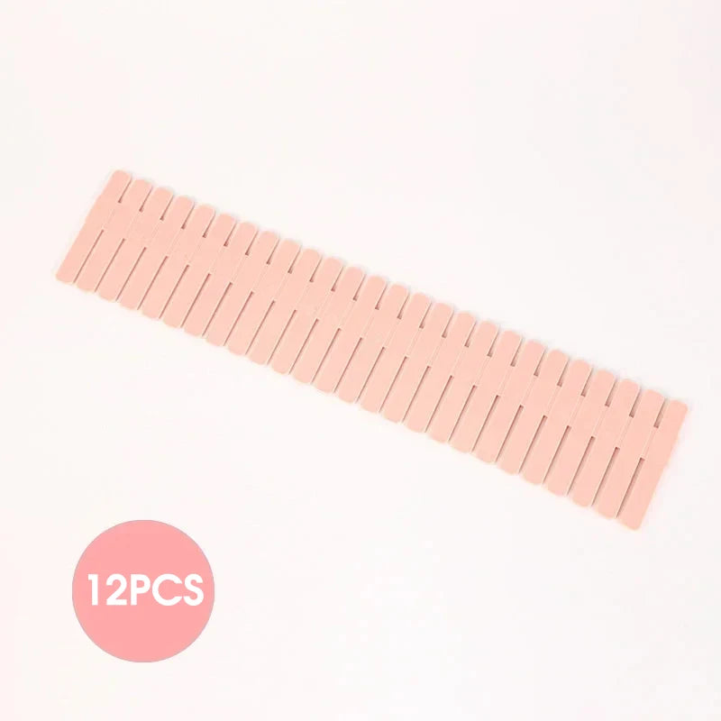 Adjustable DIY Drawer Dividers | Plastic Interlocking Partitions for Clothes & Accessories