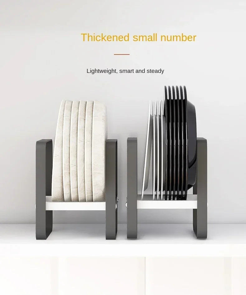 Collapsible Kitchen Dish Drying Rack | Plate Organizer for Cabinets & Countertops
