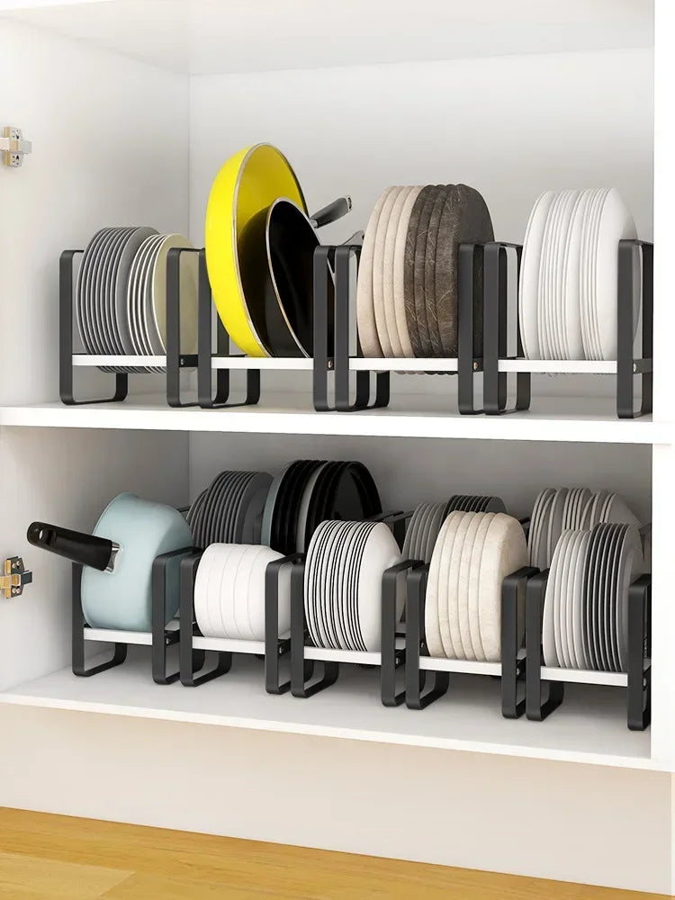 Collapsible Kitchen Dish Drying Rack | Plate Organizer for Cabinets & Countertops