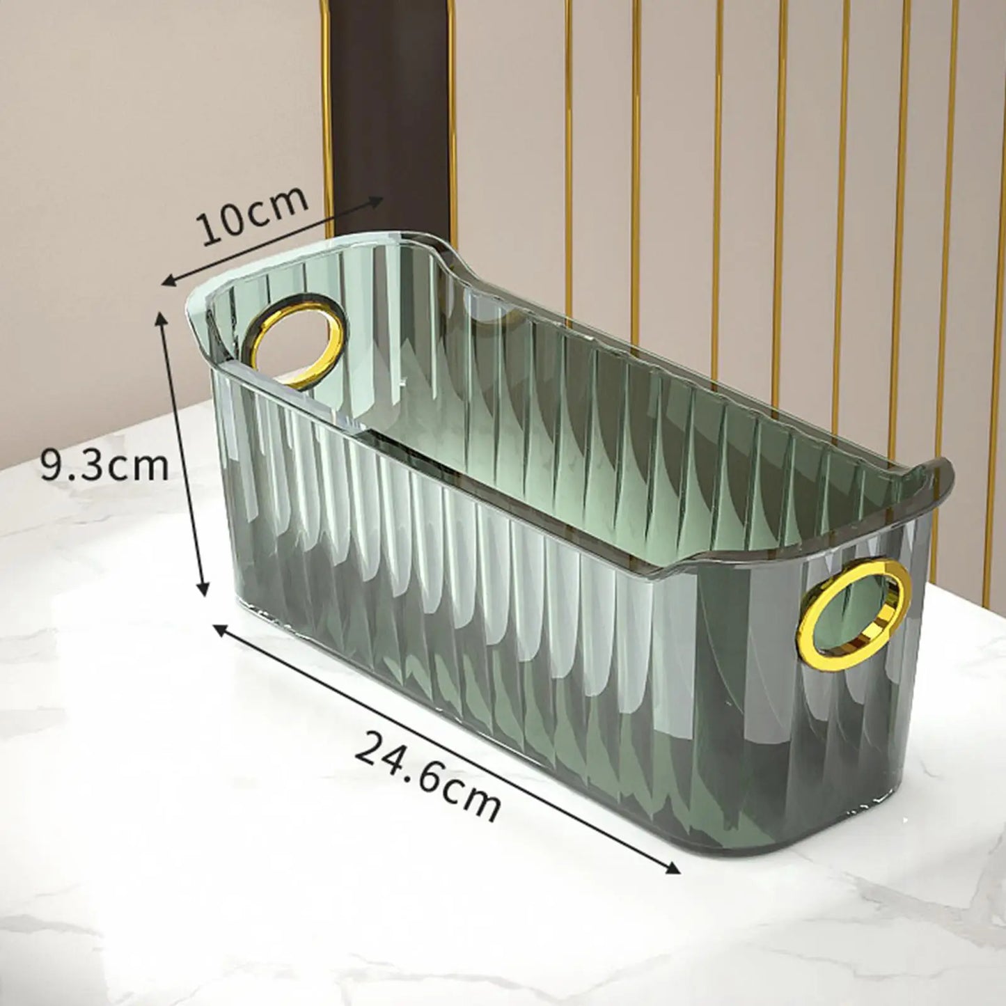 Multi-Purpose Clear Storage Bins | Stackable Refrigerator, Pantry & Cabinet Organizers