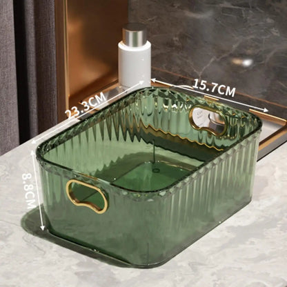 Multi-Purpose Clear Storage Bins | Stackable Refrigerator, Pantry & Cabinet Organizers
