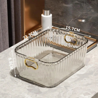 Multi-Purpose Clear Storage Bins | Stackable Refrigerator, Pantry & Cabinet Organizers