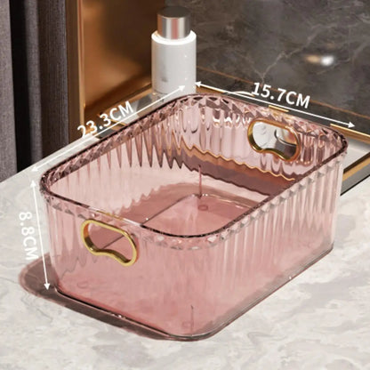 Multi-Purpose Clear Storage Bins | Stackable Refrigerator, Pantry & Cabinet Organizers