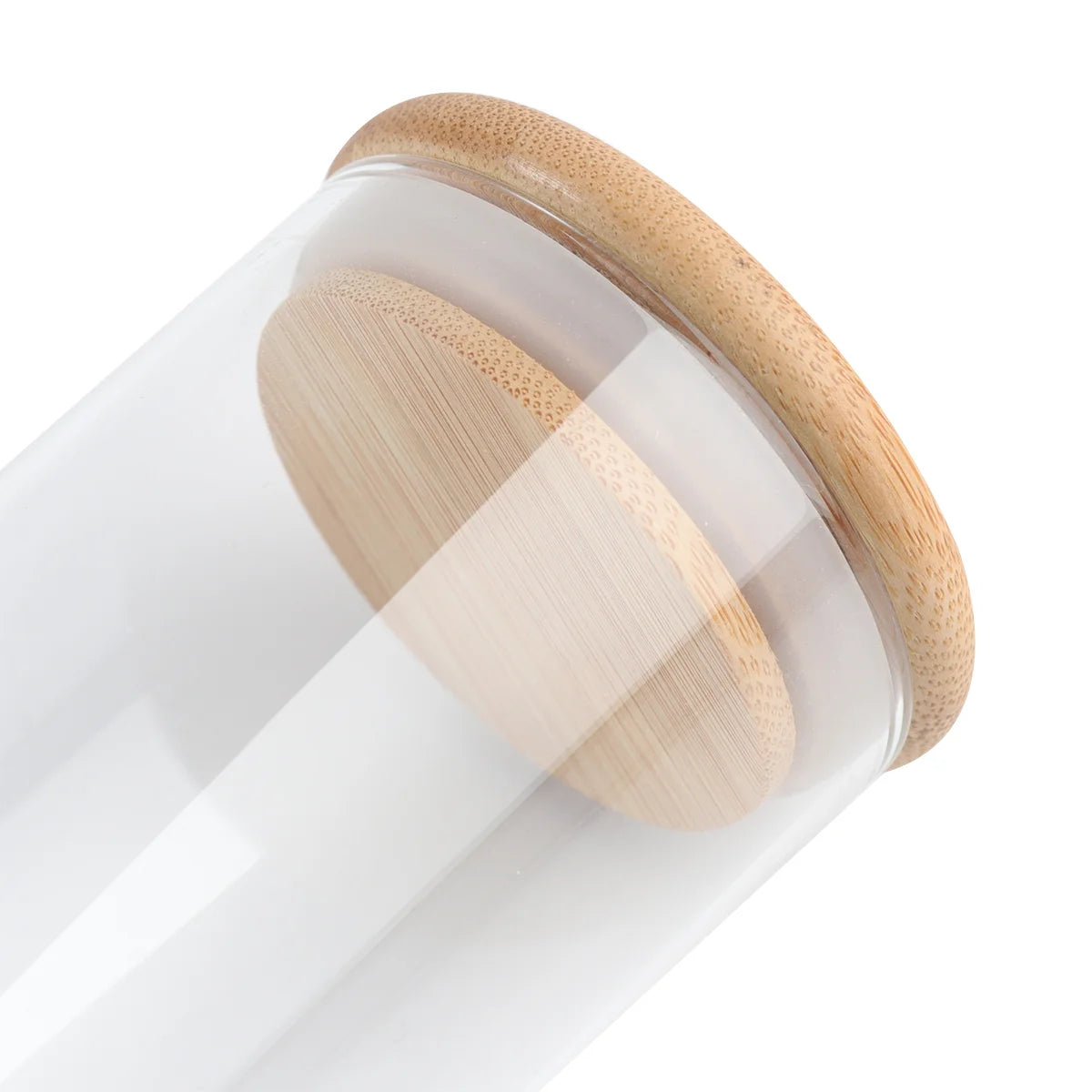 Airtight Glass Canisters with Bamboo Lids | Modern Pantry Storage Jars