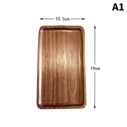 Solid Wood Serving Tray | Japanese-Style Catchall & Decor Plate