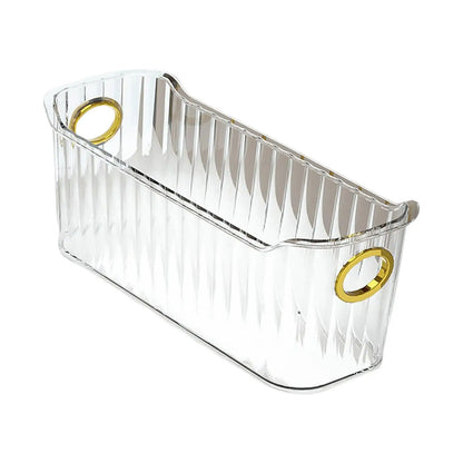 Multi-Purpose Clear Storage Bins | Stackable Refrigerator, Pantry & Cabinet Organizers