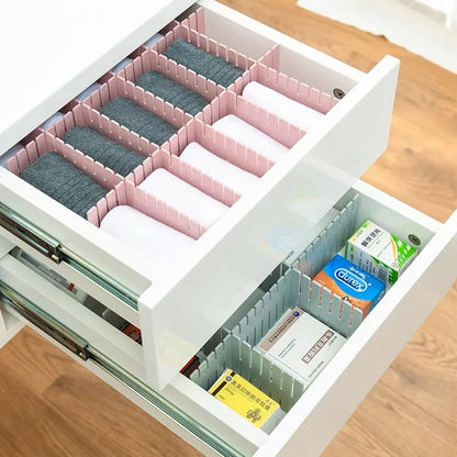 Adjustable DIY Drawer Dividers | Plastic Interlocking Partitions for Clothes & Accessories