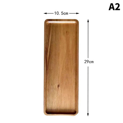 Solid Wood Serving Tray | Japanese-Style Catchall & Decor Plate