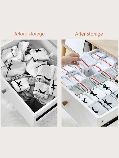 Adjustable DIY Drawer Dividers | Expandable Plastic Organization Separators