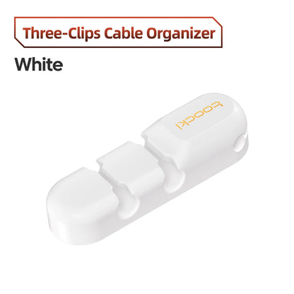 Adhesive Cable Organizer Clips | Desktop Cord & Wire Holder