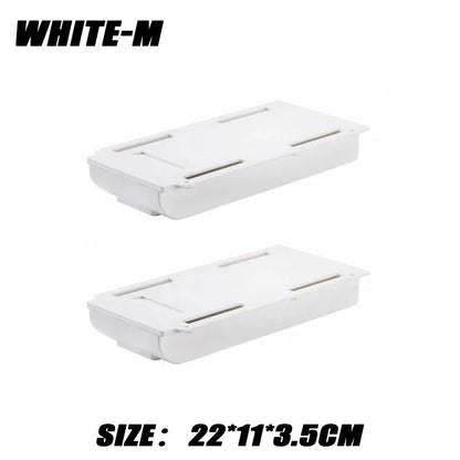 Self-Adhesive Hidden Under-Desk Drawer | Space-Saving Desktop Organize