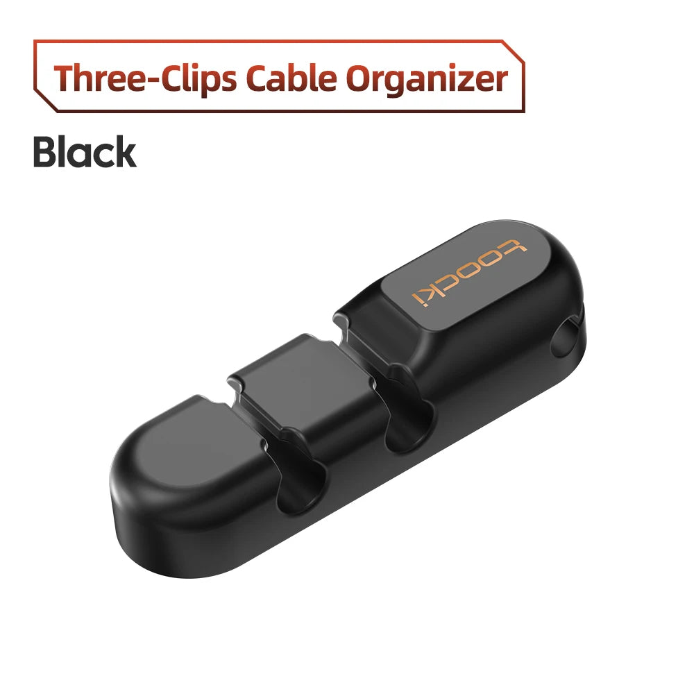 Adhesive Cable Organizer Clips | Desktop Cord & Wire Holder