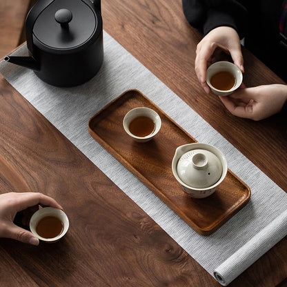 Solid Wood Serving Tray | Japanese-Style Catchall & Decor Plate