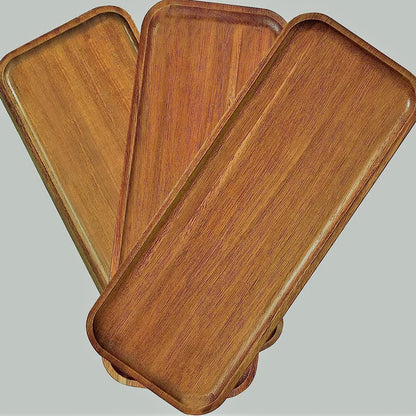 Solid Wood Serving Tray | Japanese-Style Catchall & Decor Plate