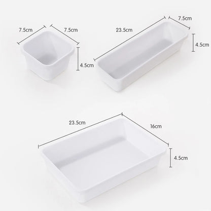 8-Piece Adjustable Drawer Organizing Bins & Trays | Versatile Storage Set for Home & Office