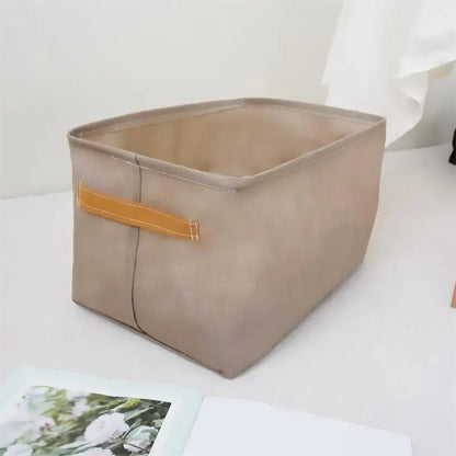 Foldable Fabric Storage Bins with Steel Frame | Stackable Closet Organizers