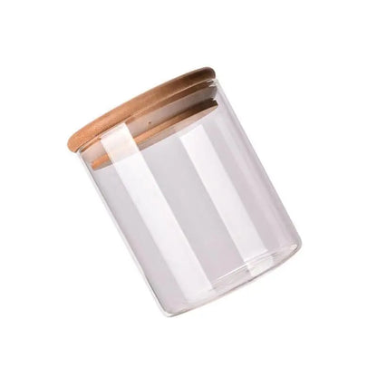 Airtight Glass Canisters with Bamboo Lids | Modern Pantry Storage Jars