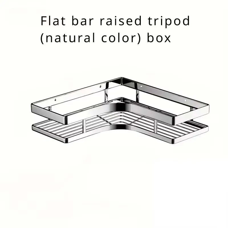 Stainless Steel Corner Shower Caddy | No-Drill Bathroom Organizer Shelf