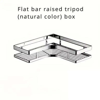 Stainless Steel Corner Shower Caddy | No-Drill Bathroom Organizer Shelf