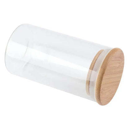 Airtight Glass Canisters with Bamboo Lids | Modern Pantry Storage Jars