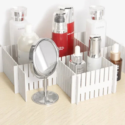 Adjustable DIY Drawer Dividers | Plastic Interlocking Partitions for Clothes & Accessories