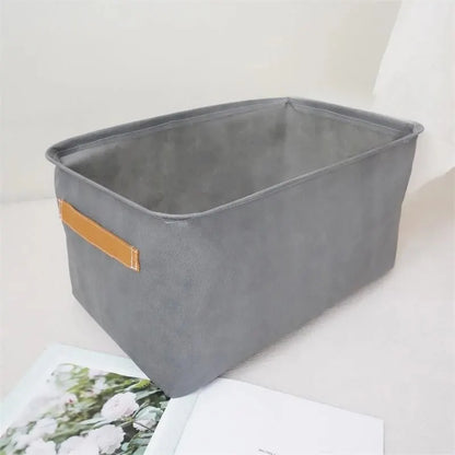 Foldable Fabric Storage Bins with Steel Frame | Stackable Closet Organizers