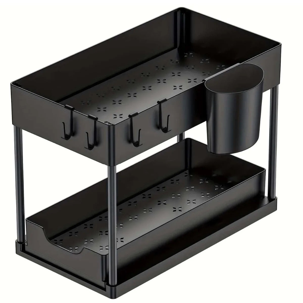 Under Sink Organizer with Sliding Drawers | Multi-Purpose Kitchen & Bathroom Storage Rack