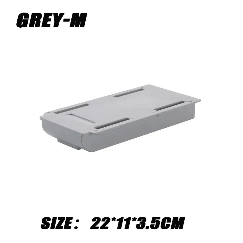 Self-Adhesive Hidden Under-Desk Drawer | Space-Saving Desktop Organize
