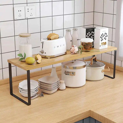 Stackable Kitchen Countertop & Cabinet Shelf | Multi-purpose Storage Rack