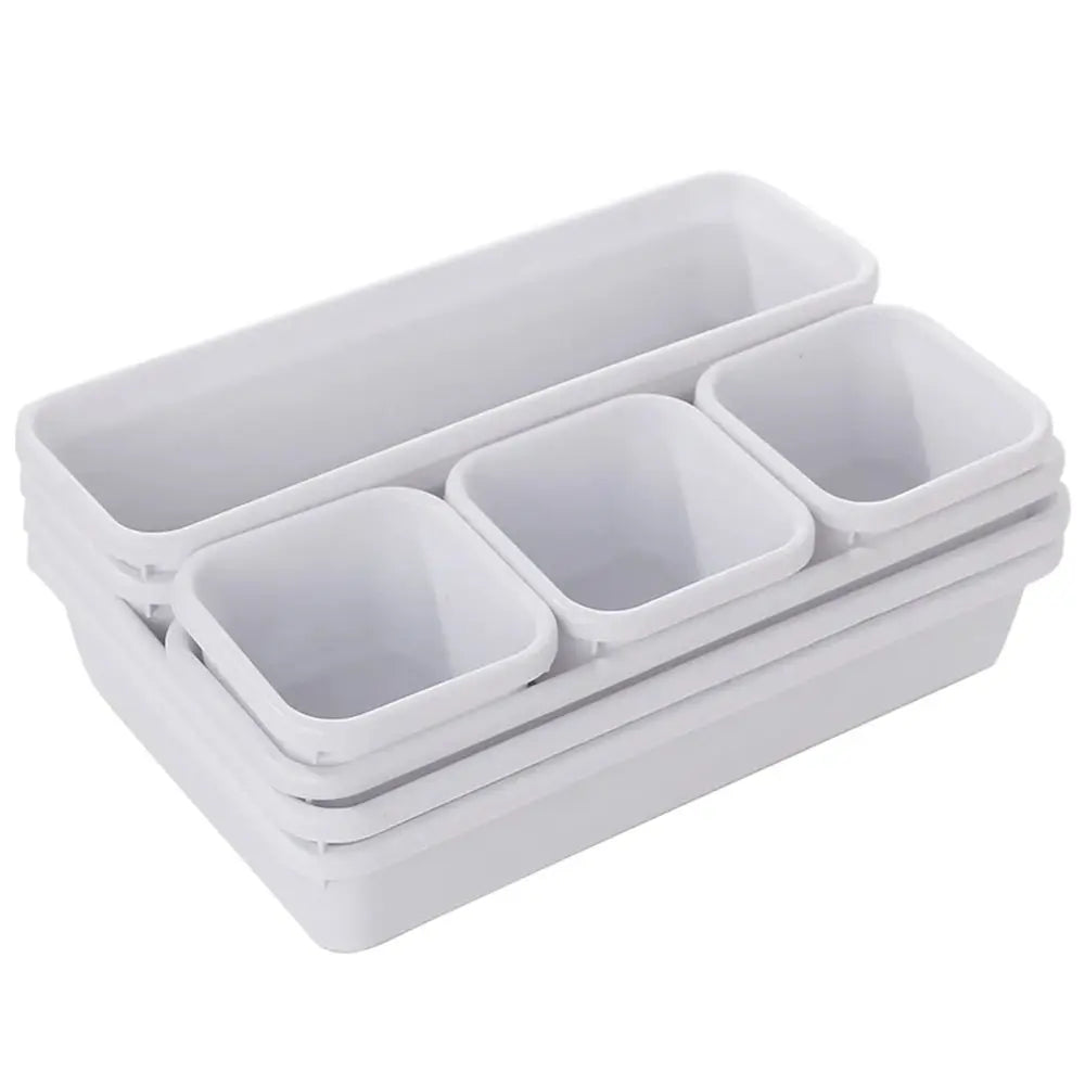 8-Piece Adjustable Drawer Organizing Bins & Trays | Versatile Storage Set for Home & Office