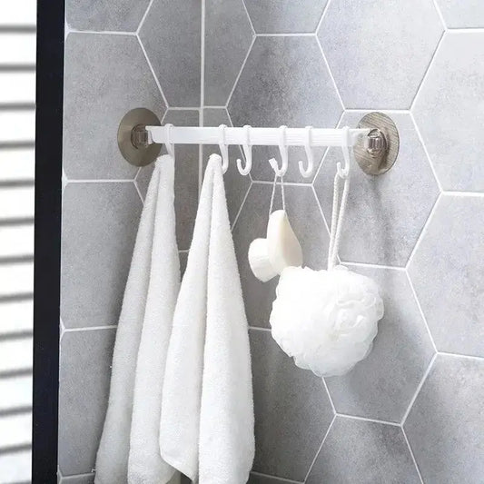 Adhesive Suction Cup Wall Hooks | No-Drill Bathroom Organizer