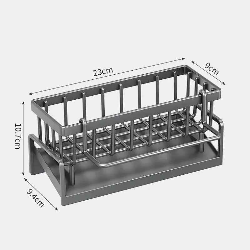 Multi-functional Kitchen Sink Caddy & Drainer | Dish Soap Sponge Faucet Organizer