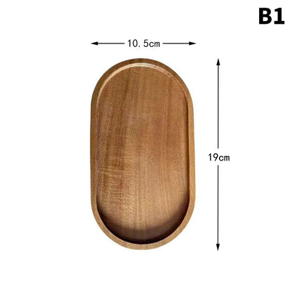 Solid Wood Serving Tray | Japanese-Style Catchall & Decor Plate